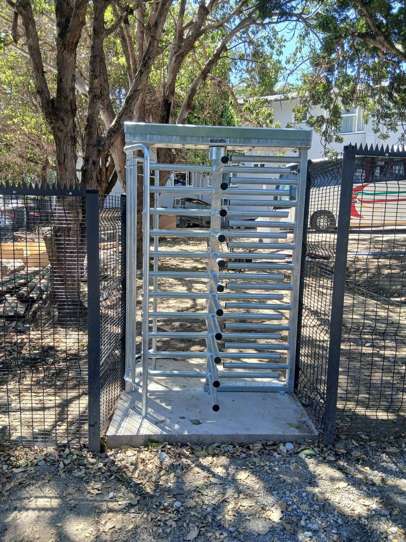 Full-height security turnstile installed at Wilderness Hotel